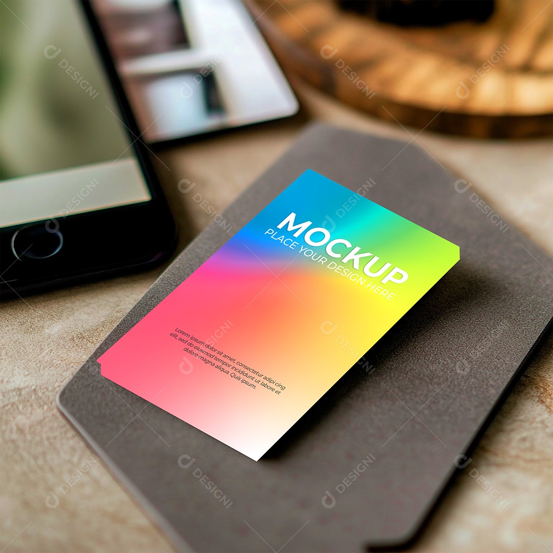 Mockup de Cartão PSD Editável