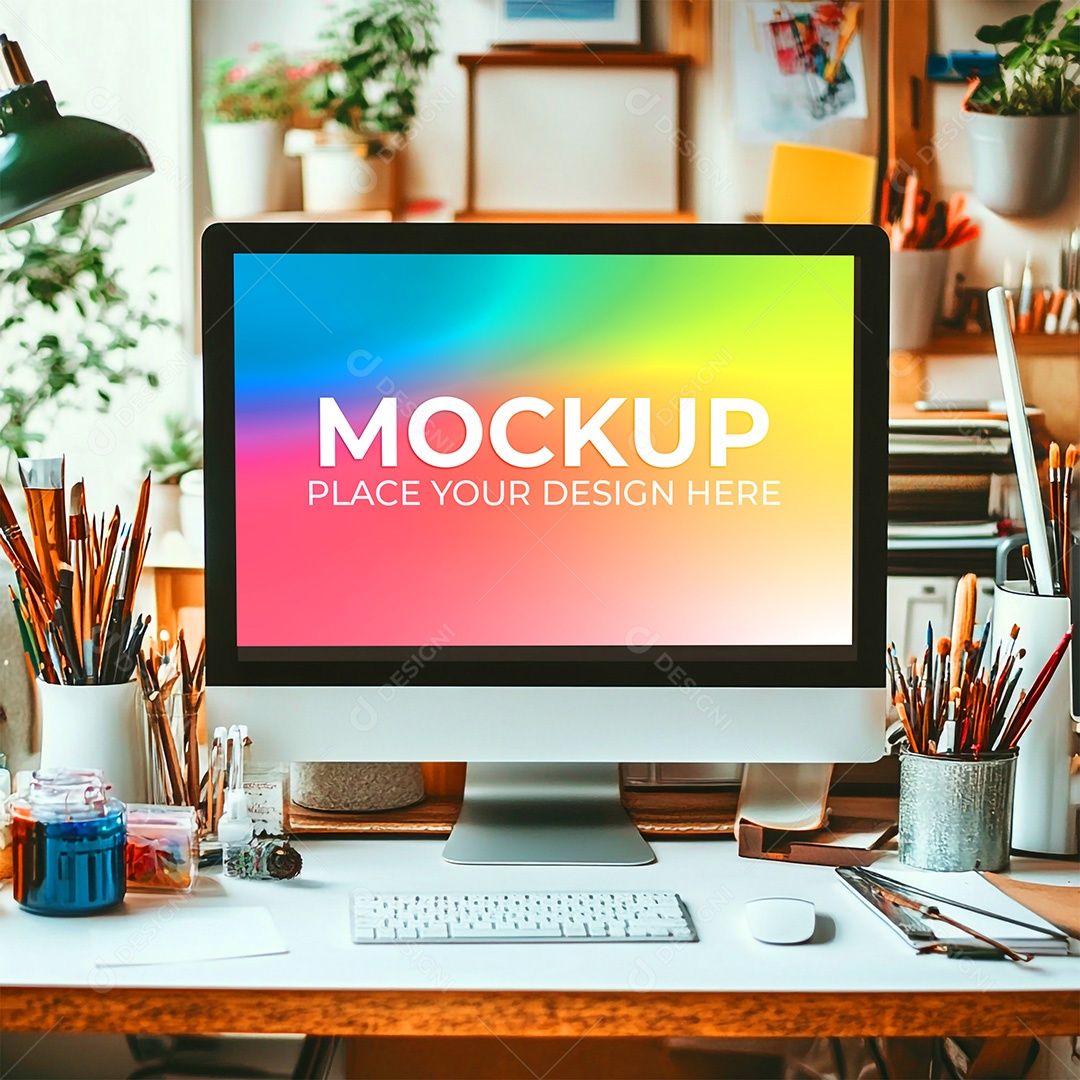 Mockup Tela De Computador PSD Editável