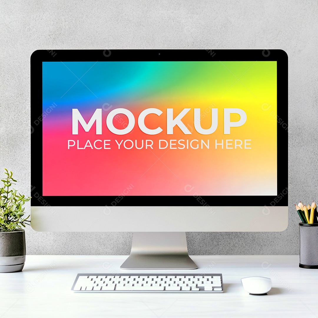 Mockup Tela De Computador PSD Editável