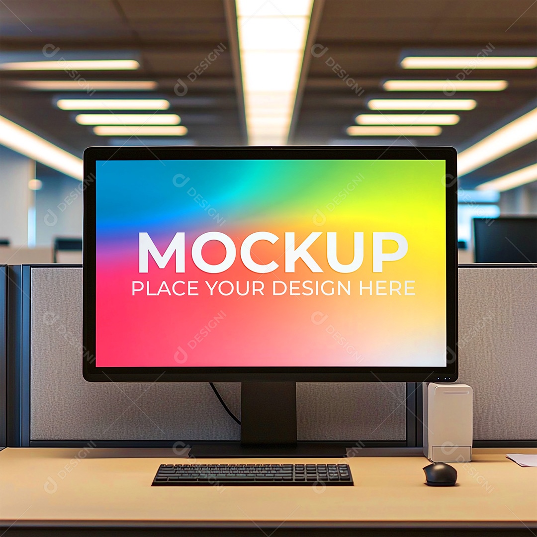 Mockup Tela De Computador PSD Editável