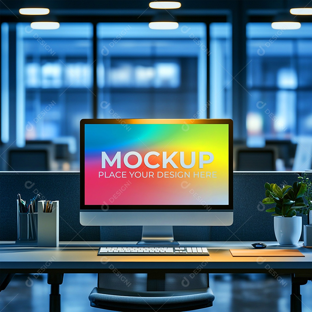 Mockup Tela De Computador PSD Editável