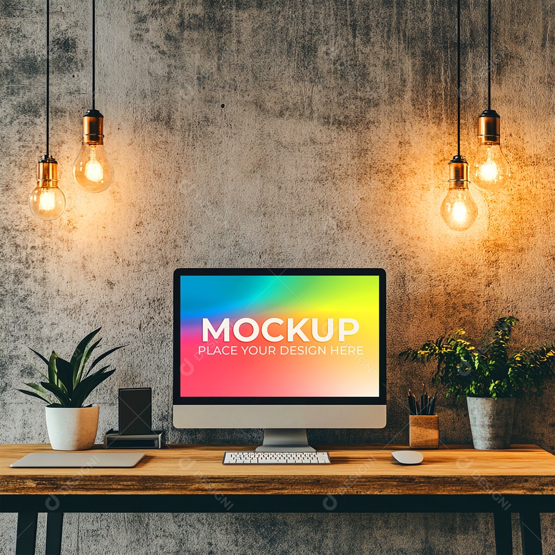 Mockup Tela De Computador PSD Editável