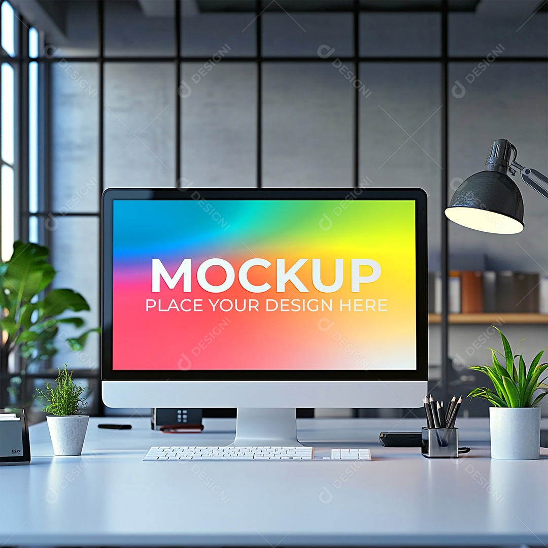 Mockup Tela De Computador PSD Editável