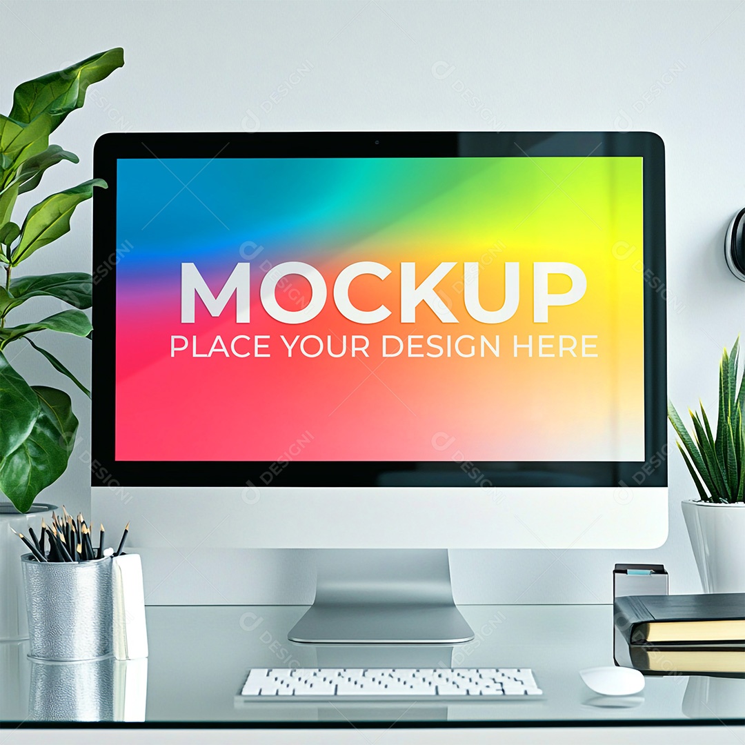 Mockup Tela De Computador PSD Editável