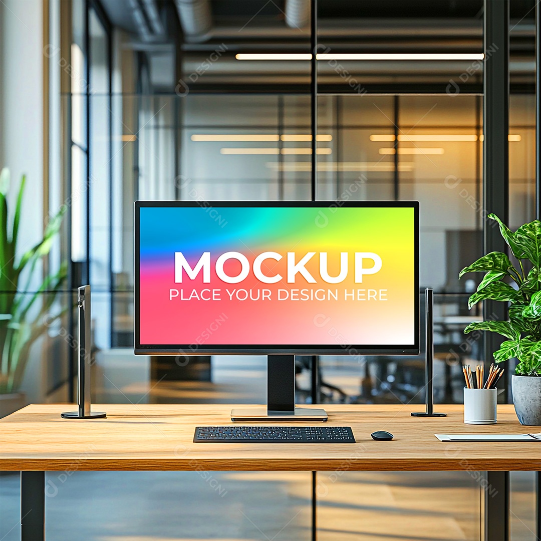 Mockup Tela De Computador PSD Editável