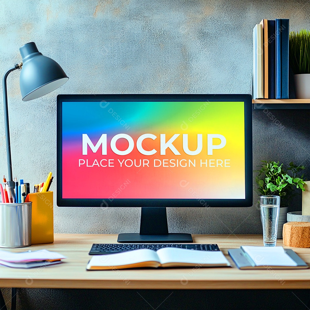 Mockup Tela De Computador PSD Editável