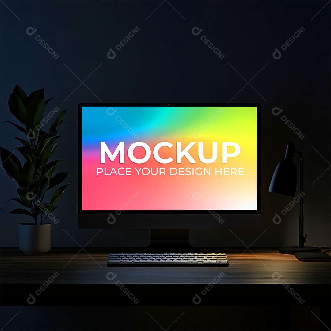 Mockup Tela De Computador PSD Editável