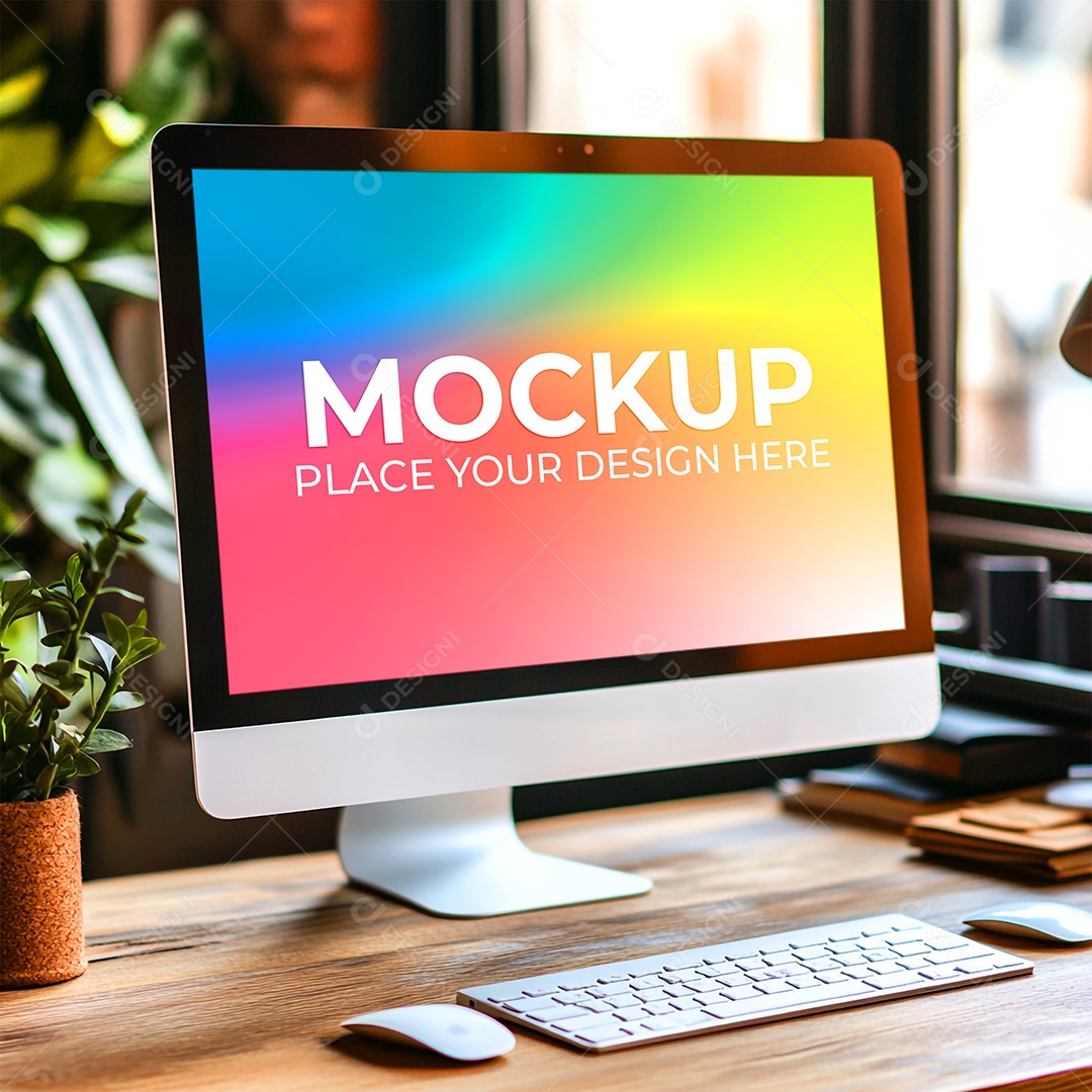 Mockup Tela De Computador PSD Editável