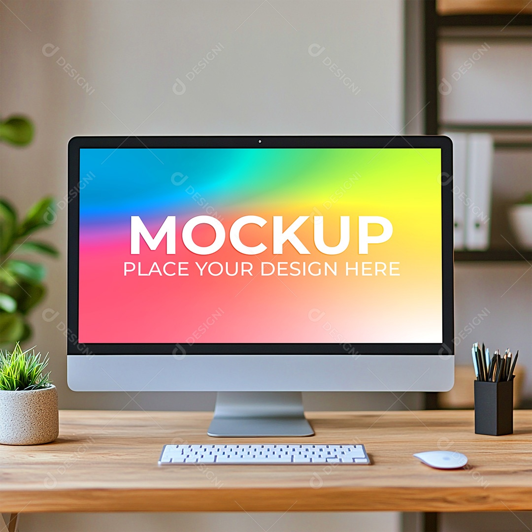 Mockup Tela De Computador PSD Editável