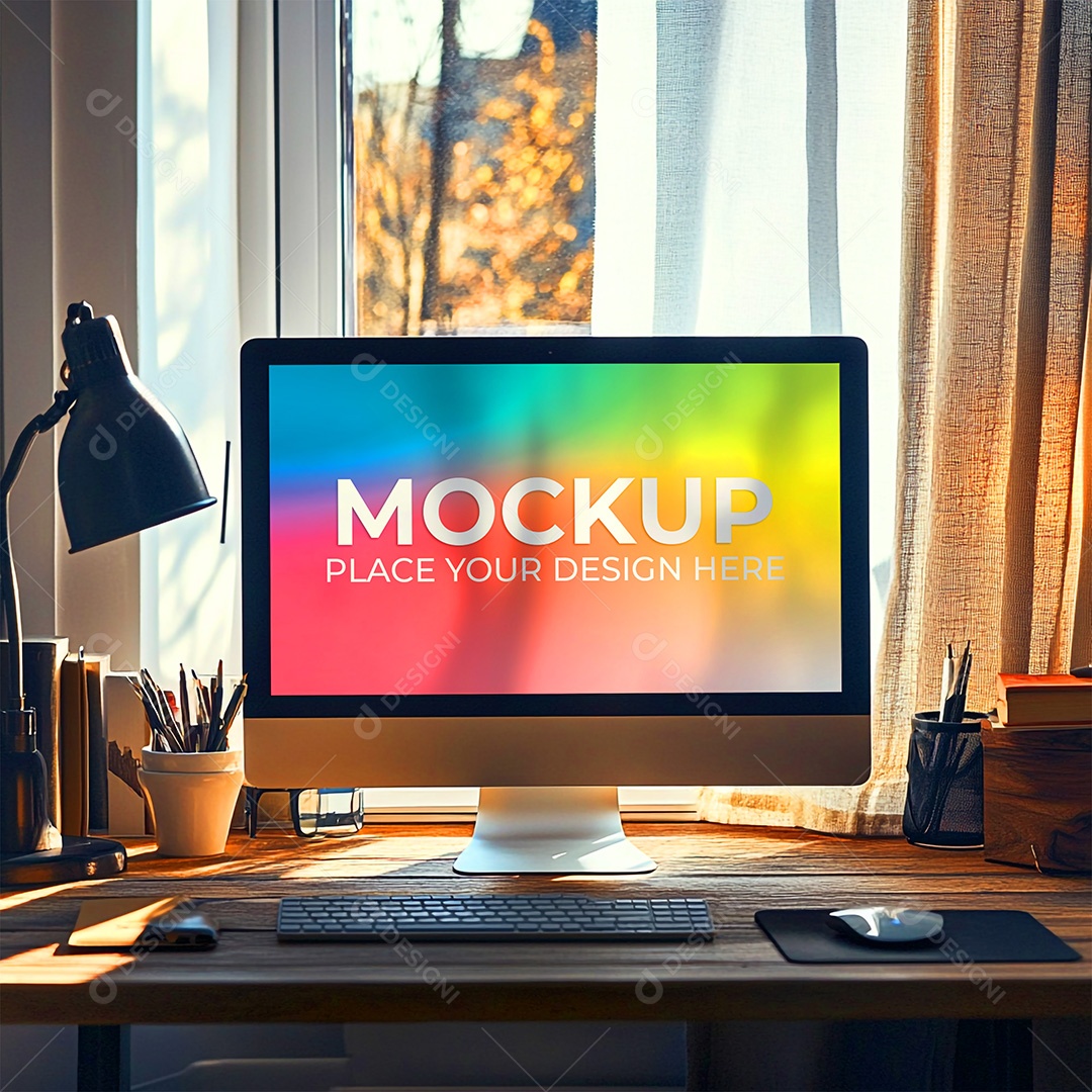 Mockup Tela De Computador PSD Editável