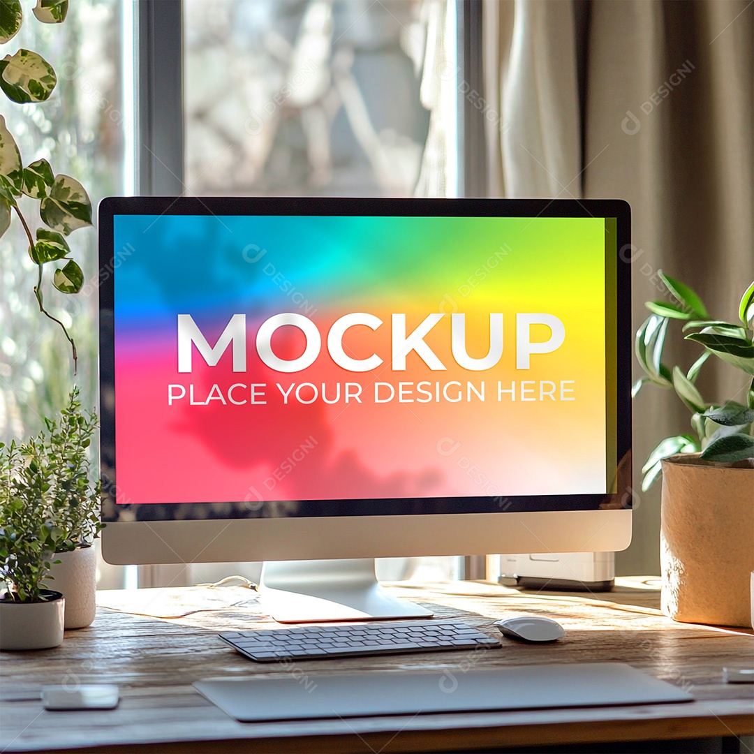 Mockup Tela De Computador PSD Editável