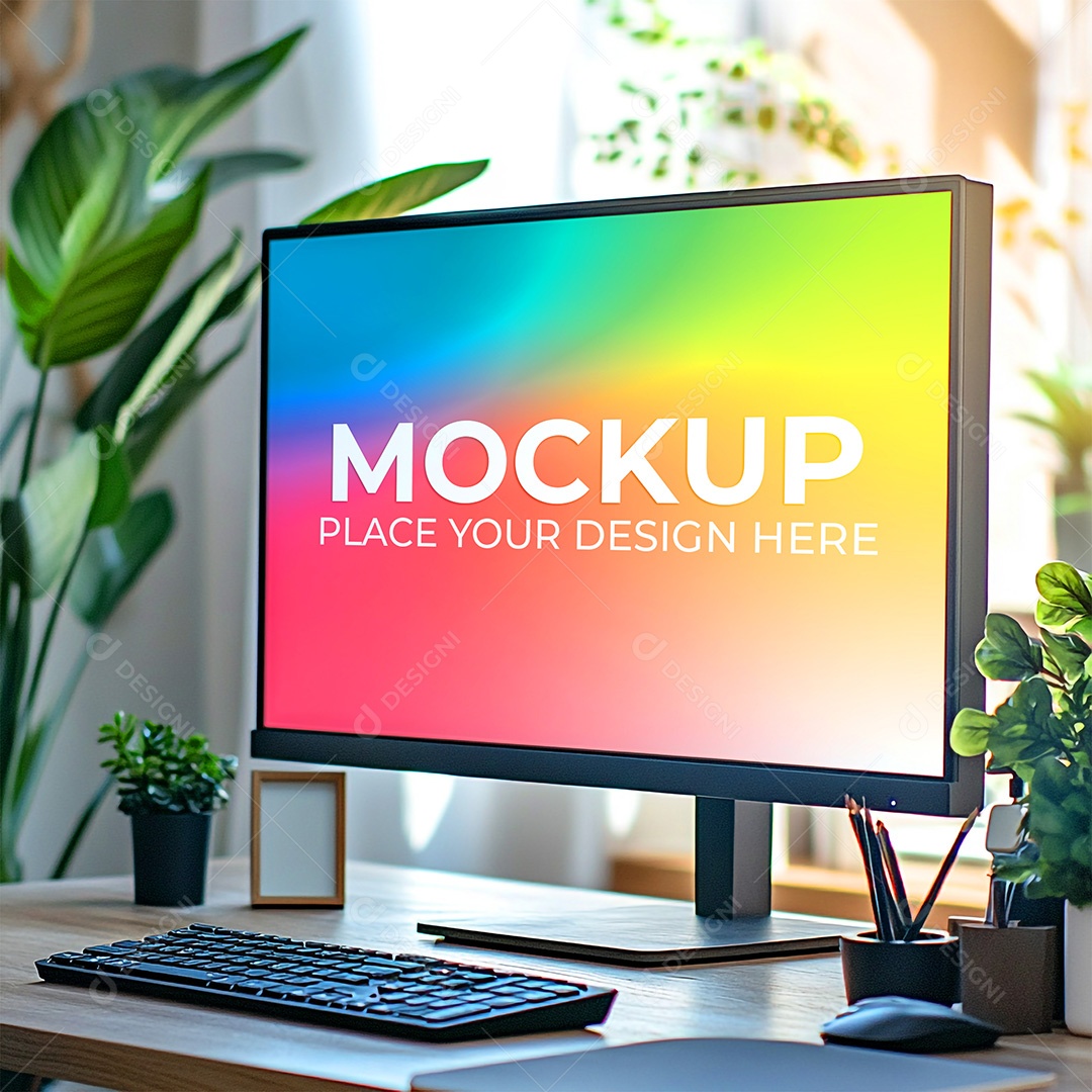 Mockup Tela De Computador PSD Editável