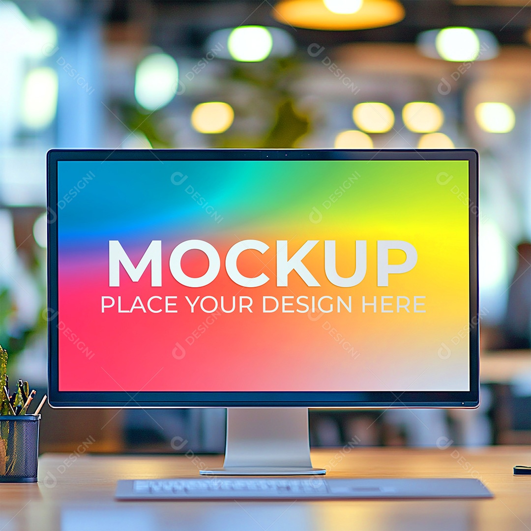 Mockup Tela De Computador PSD Editável