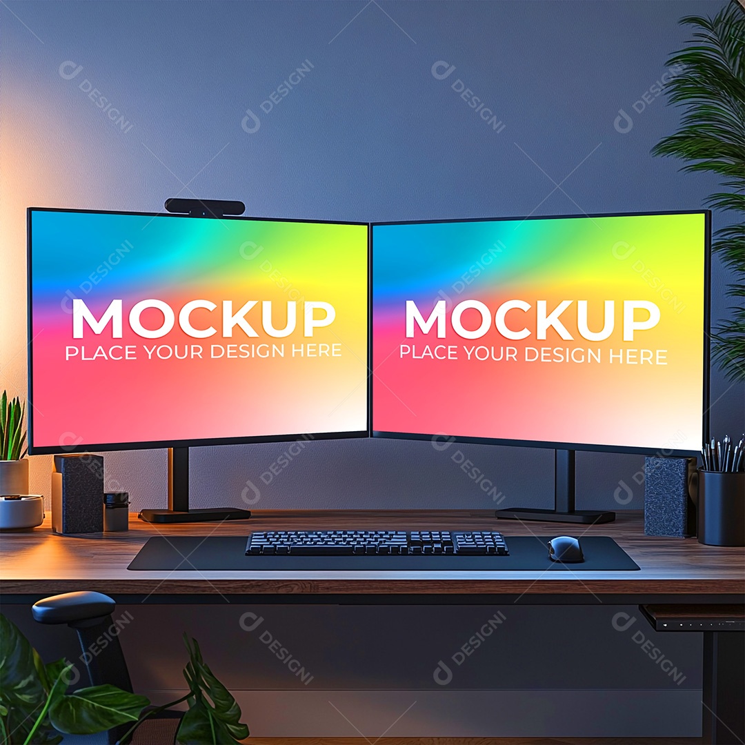 Mockup Tela De Computador PSD Editável