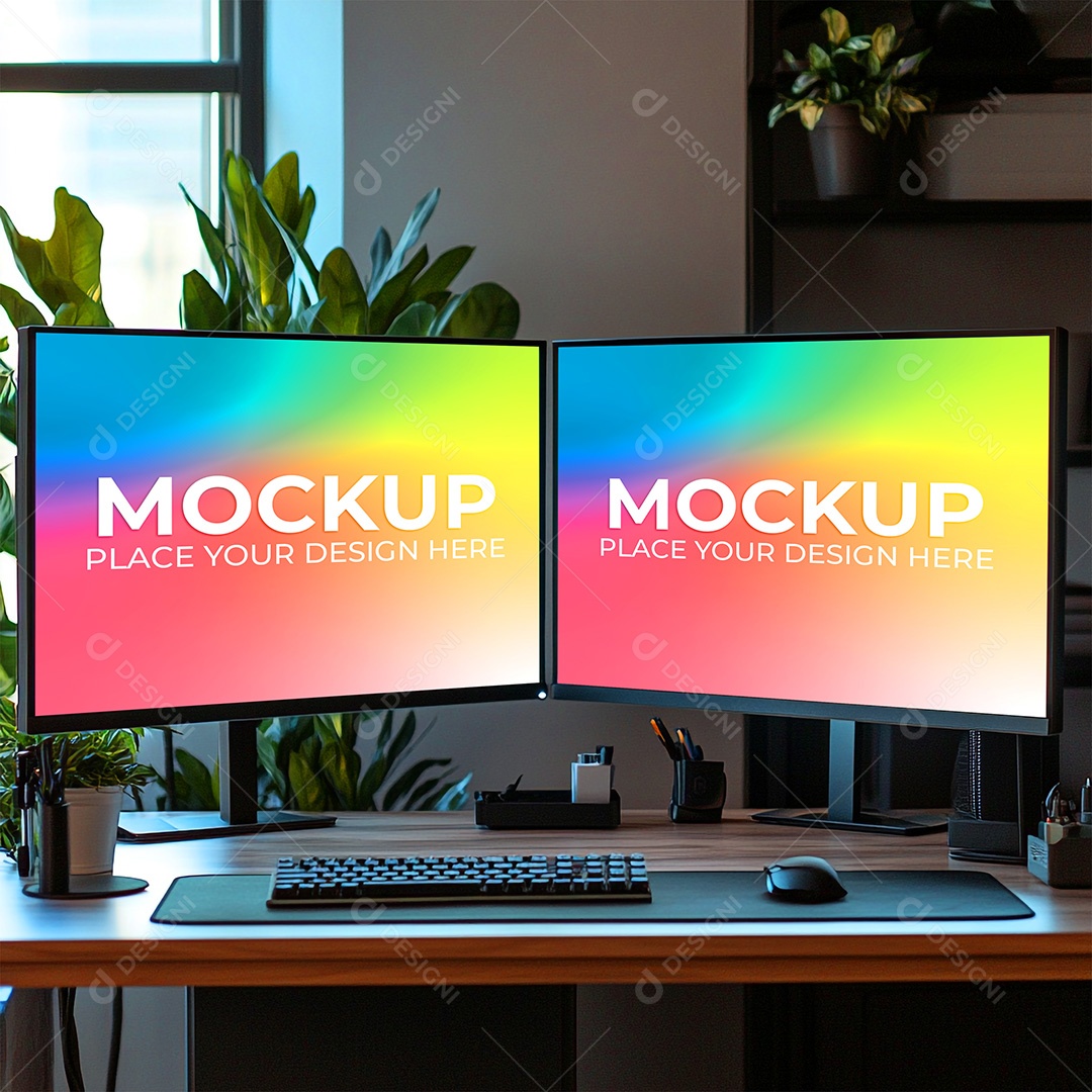 Mockup Tela De Computador PSD Editável