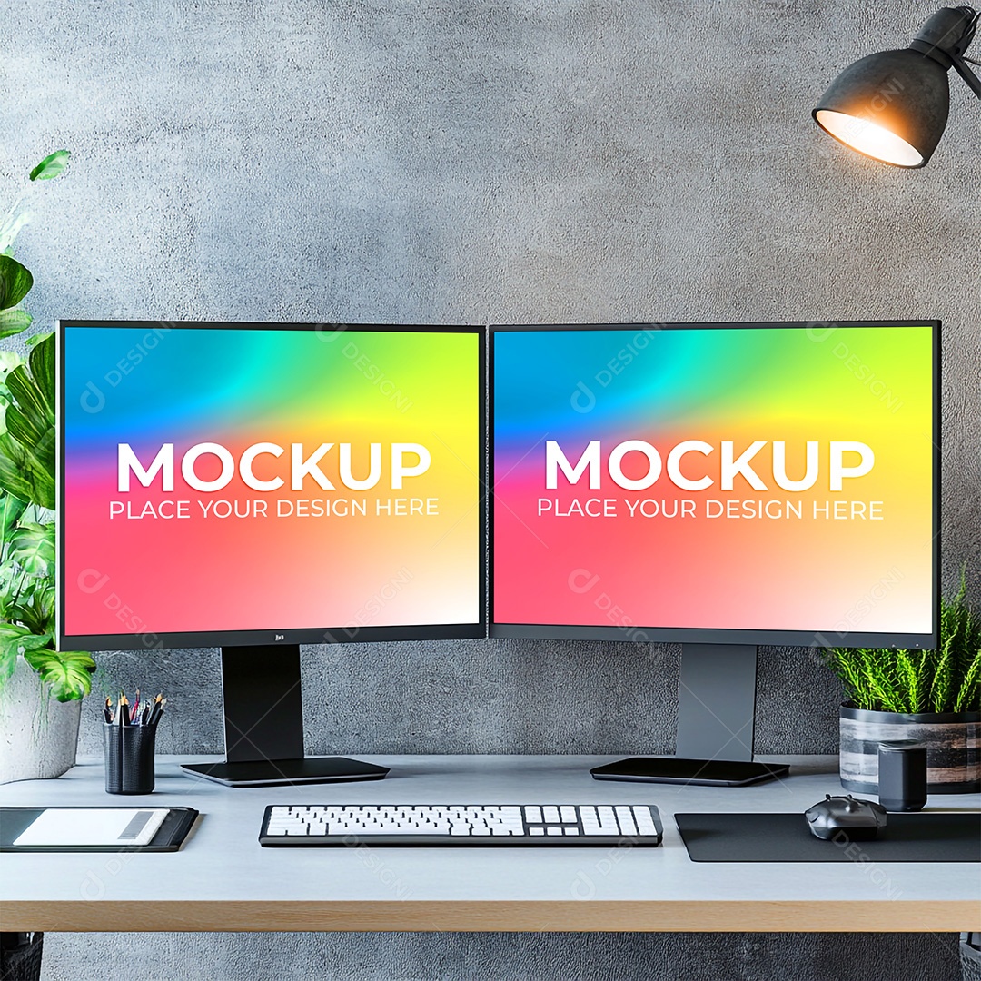 Mockup Tela De Computador PSD Editável