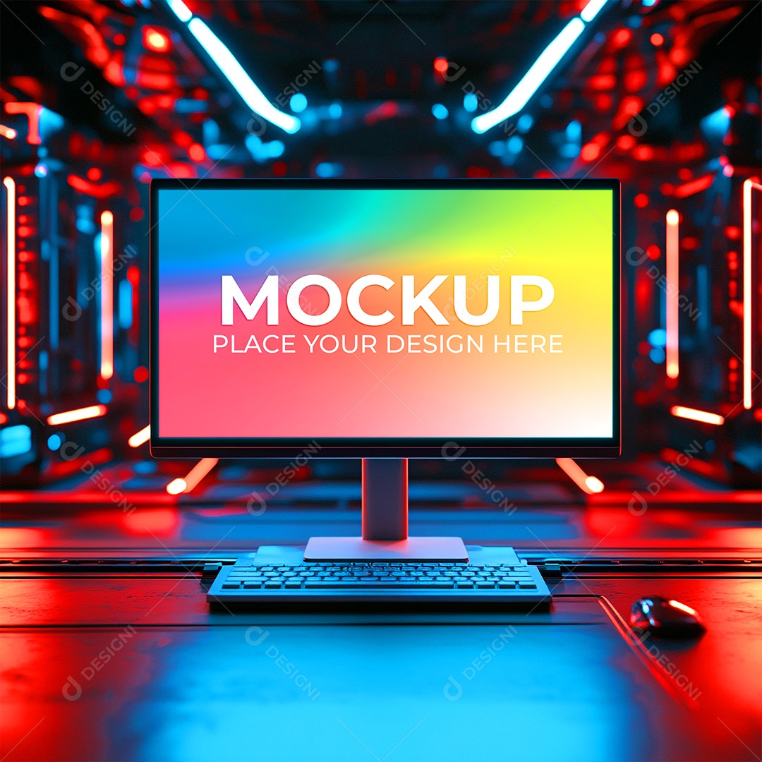 Mockup Tela De Computador PSD Editável