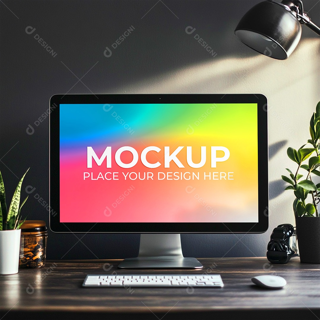 Mockup Tela De Computador PSD Editável