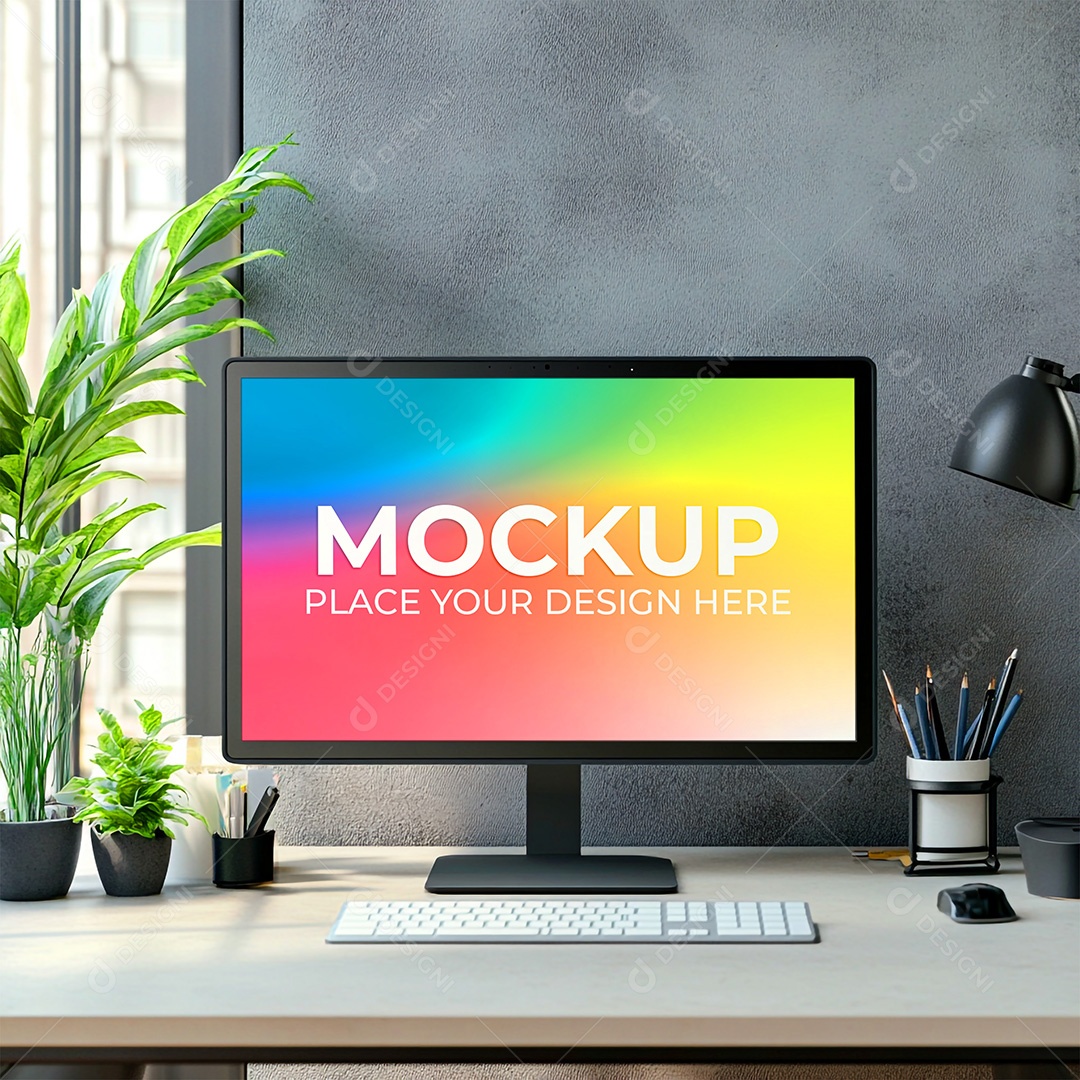 Mockup Tela De Computador PSD Editável