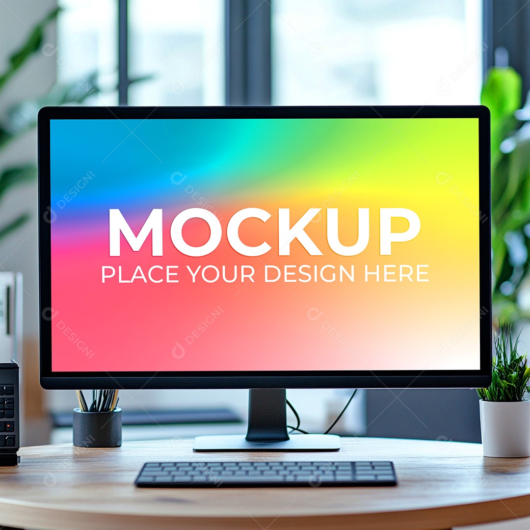 Mockup Tela De Computador PSD Editável