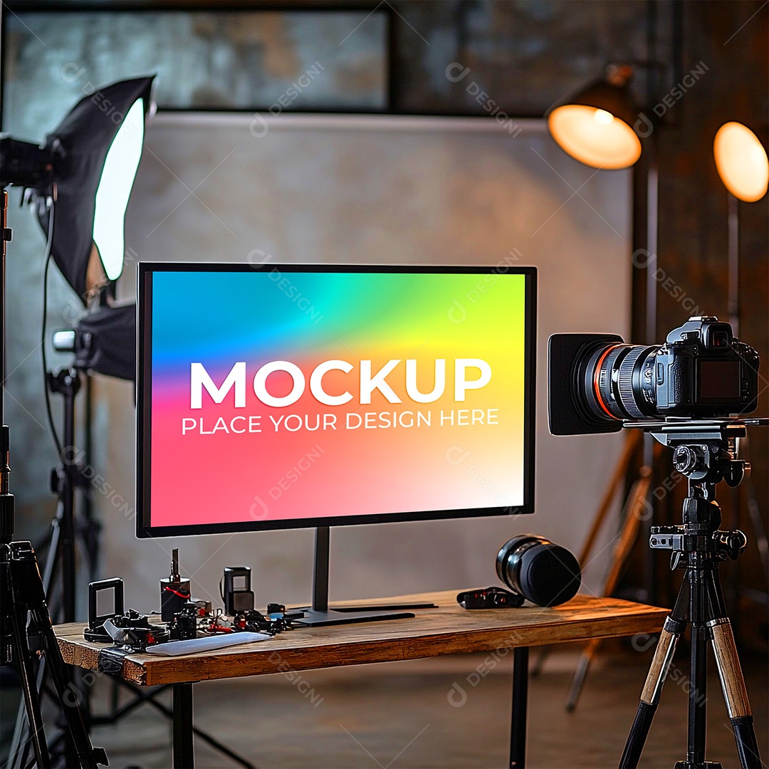 Mockup Tela De Computador PSD Editável