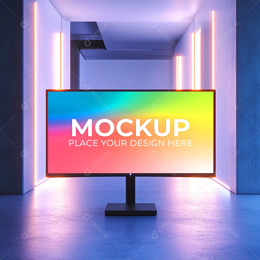 Mockup Tela De Computador PSD Editável