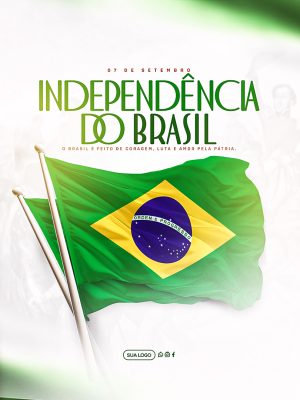Dia da Independência do Brasil 07 de Setembro Social Media PSD Editável