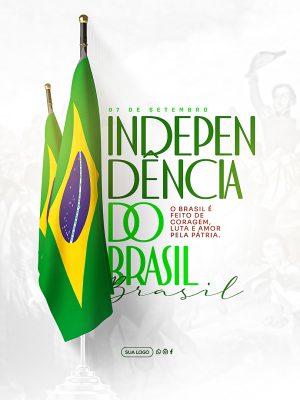 Dia da Independência do Brasil 07 de Setembro Social Media PSD Editável