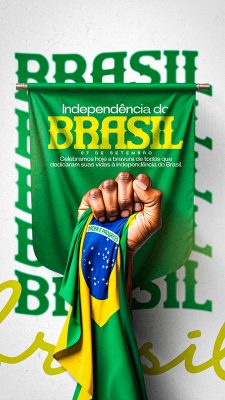 Story Dia da Independência do Brasil 07 de Setembro Social Media PSD Editável
