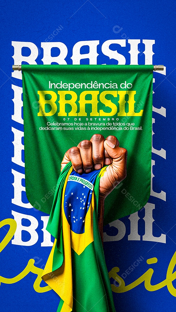 Story Dia da Independência do Brasil 07 de Setembro Social Media PSD Editável