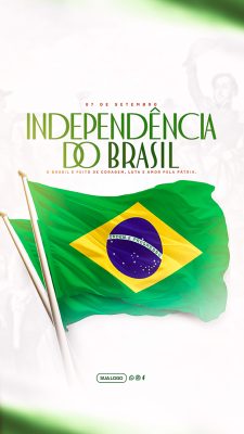 Story Dia da Independência do Brasil 07 de Setembro Social Media PSD Editável