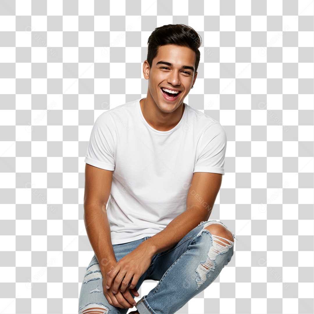 Homem Sorrindo PNG Transparente