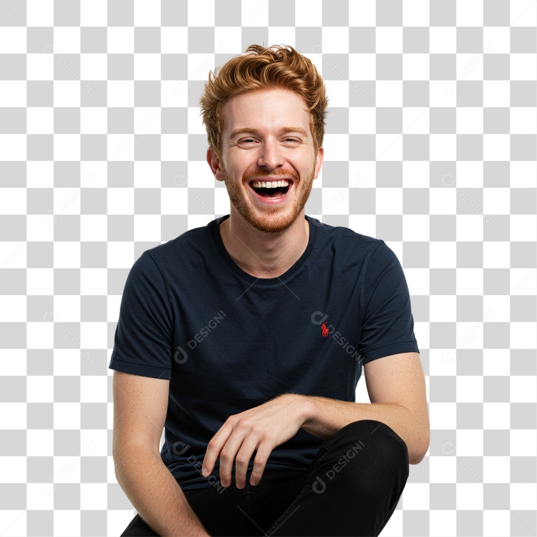 Homem Sorrindo PNG Transparente