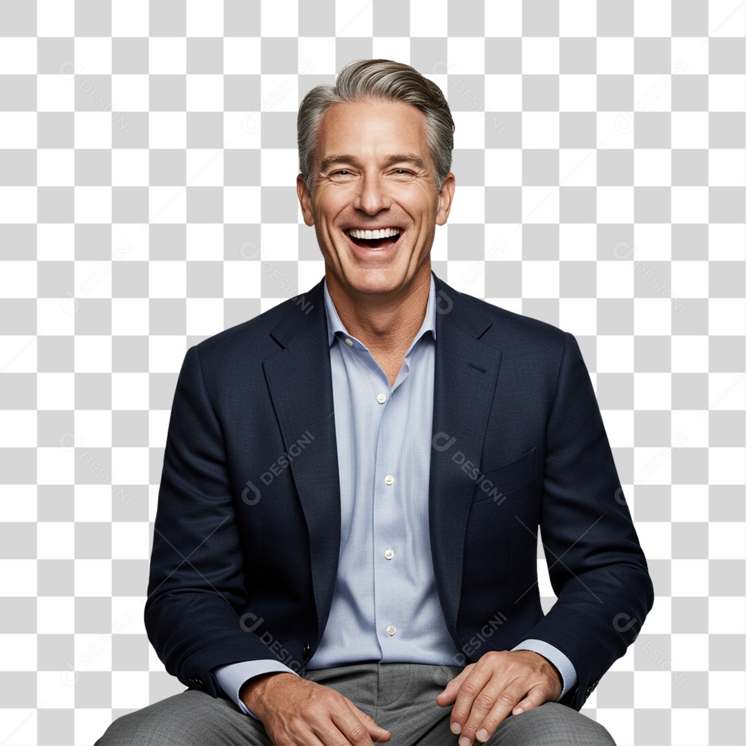 Homem Sorrindo PNG Transparente