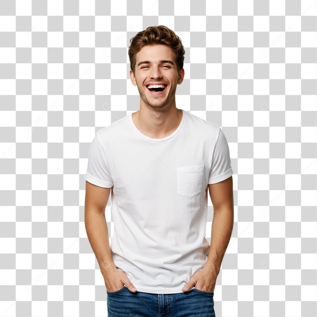 Homem Sorrindo PNG Transparente
