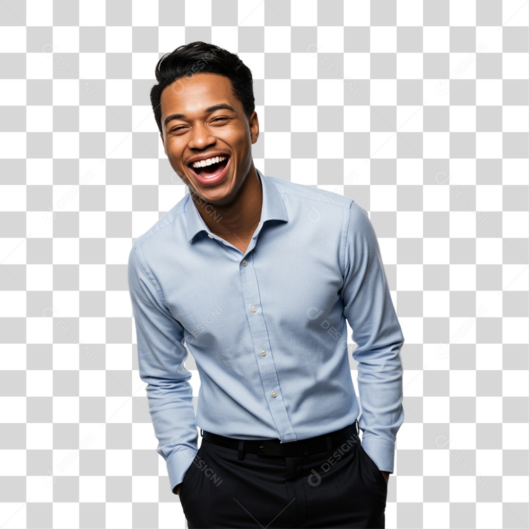 Homem Sorrindo PNG Transparente