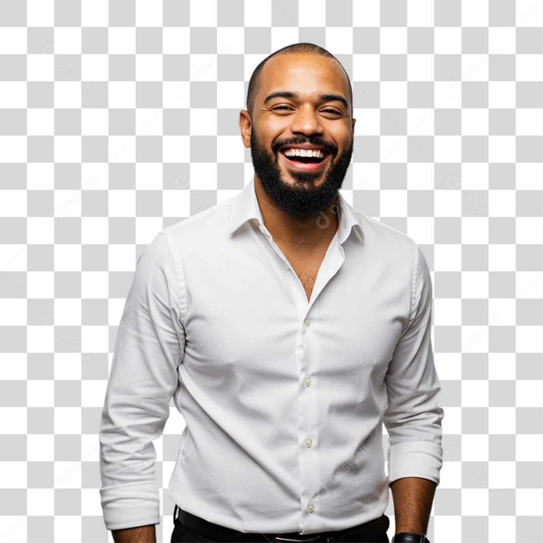 Homem Sorrindo PNG Transparente
