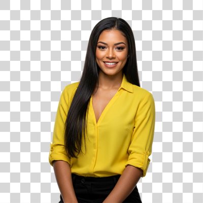 Mulher Sorrindo PNG Transparente