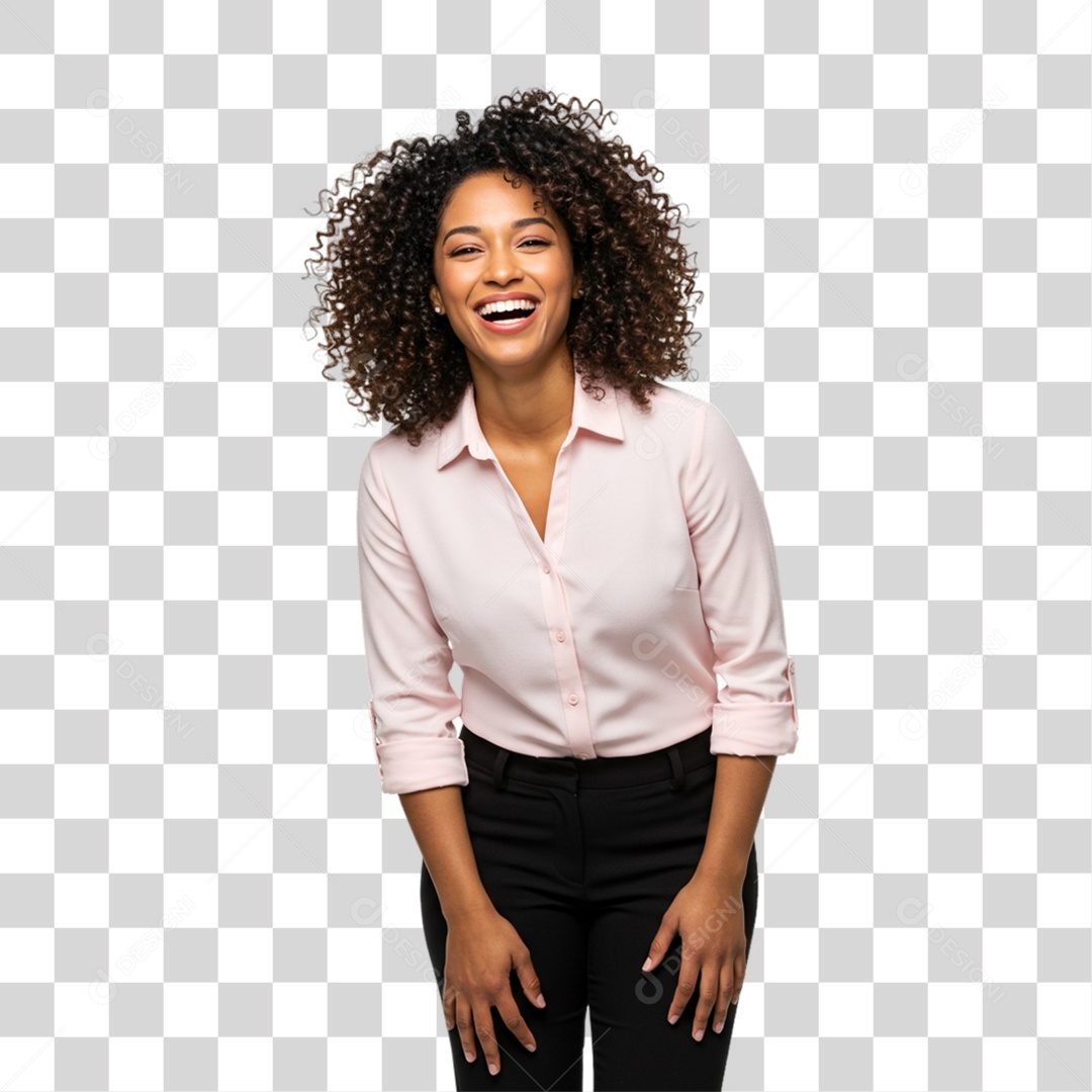 Mulher Sorrindo PNG Transparente