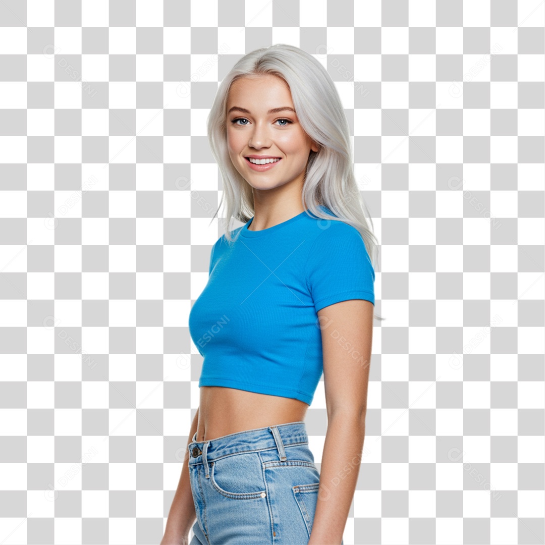 Mulher Sorrindo PNG Transparente