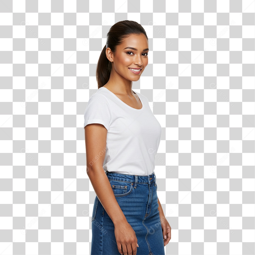 Mulher Sorrindo PNG Transparente