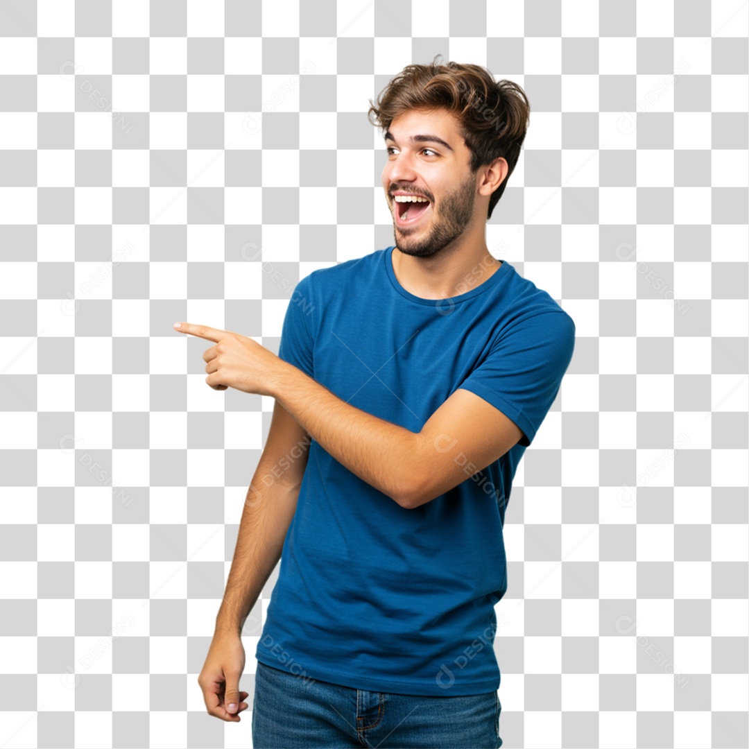 Homem Fazendo Gestos PNG Transparente