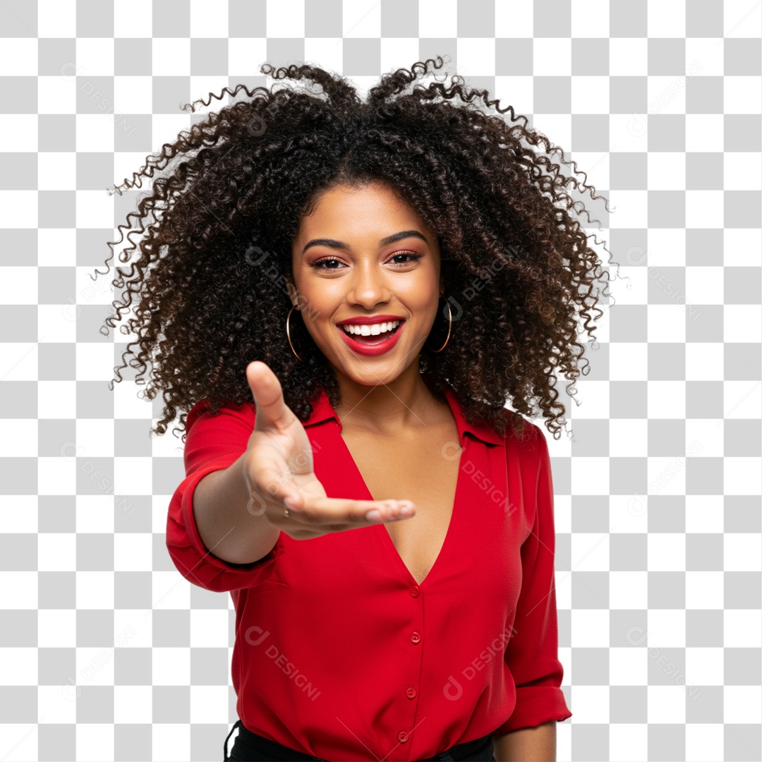 Mulher Fazendo Gestos PNG Transparente