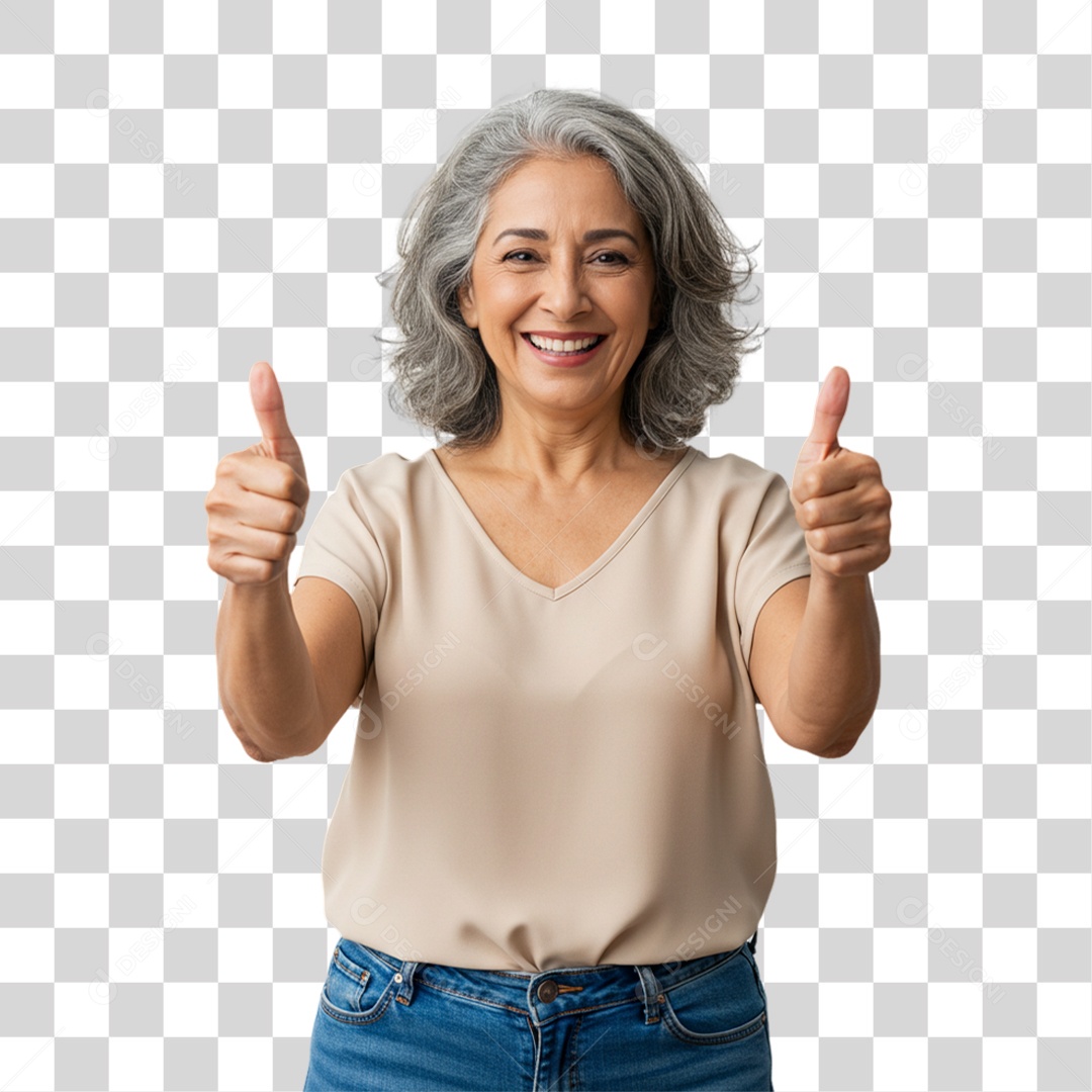 Mulher Fazendo Gestos PNG Transparente