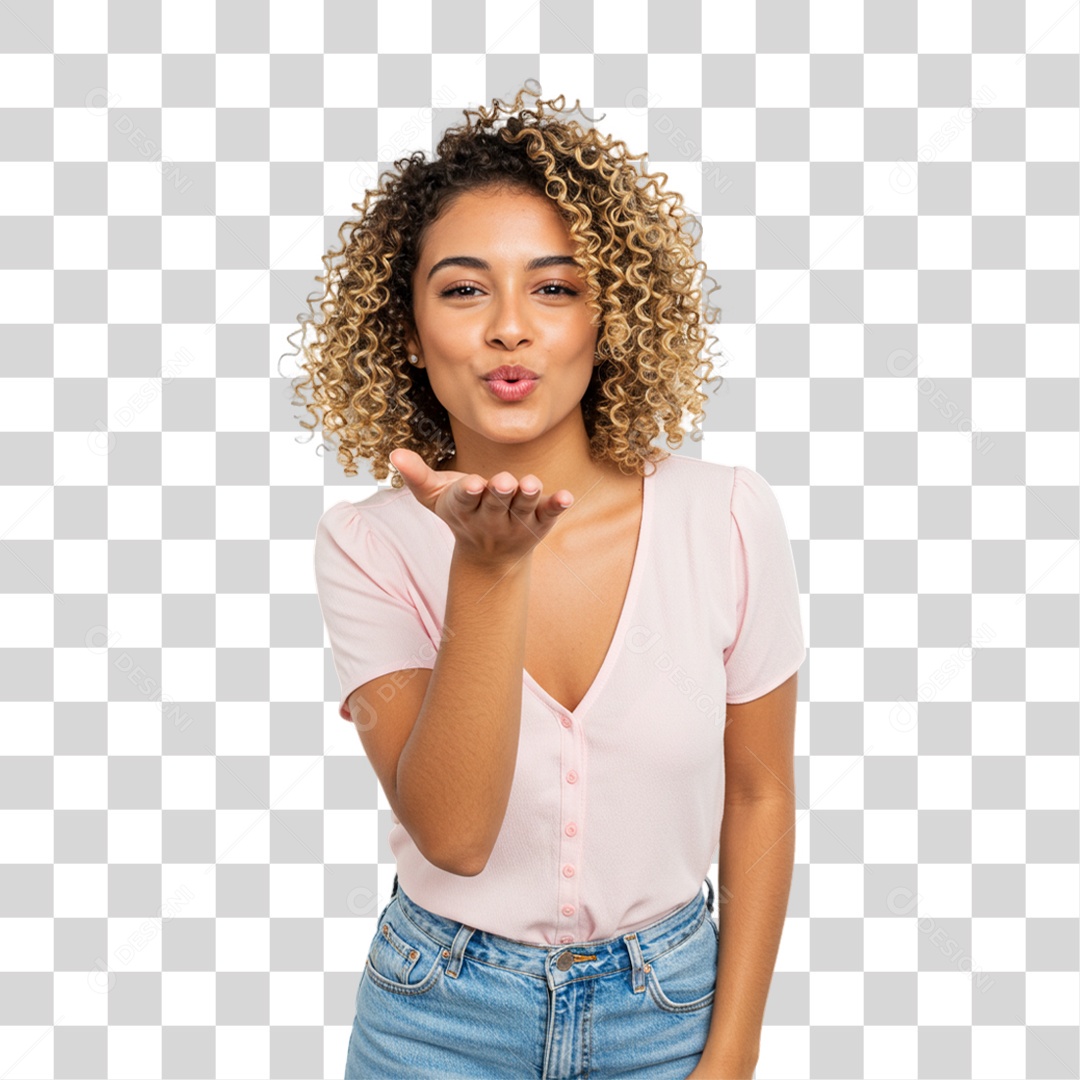 Mulher Fazendo Gestos PNG Transparente