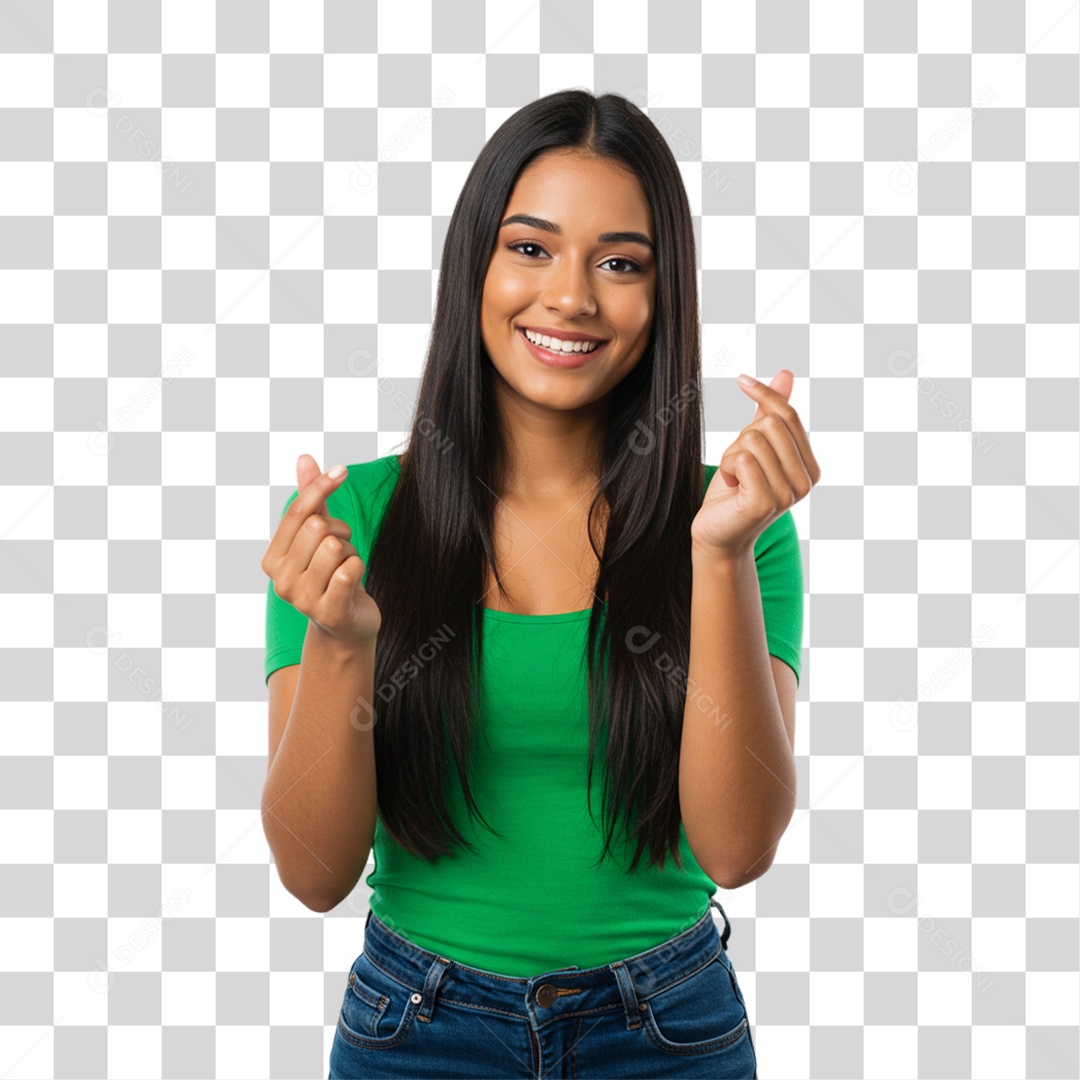 Mulher Fazendo Gestos PNG Transparente