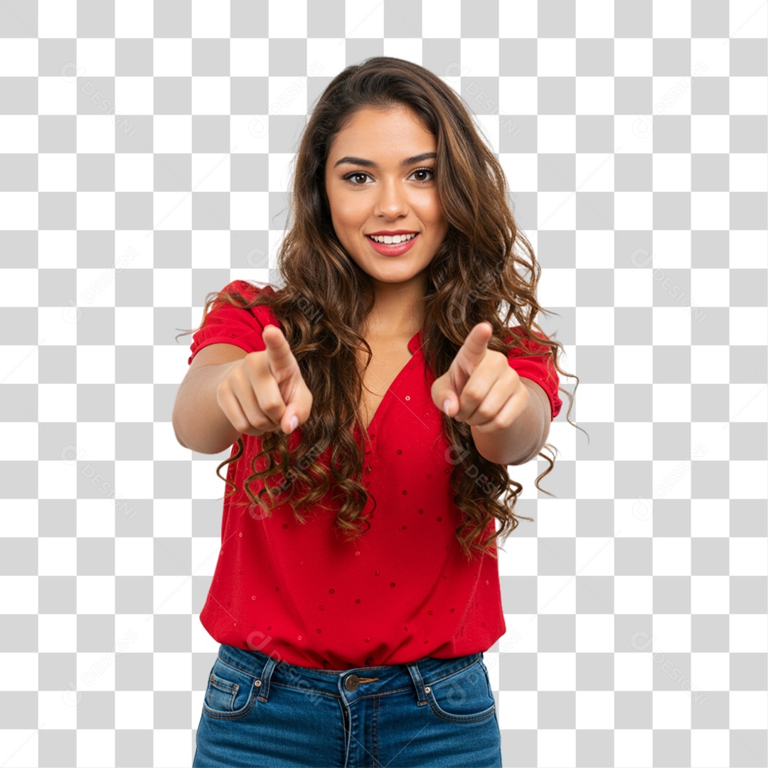 Mulher Fazendo Gestos PNG Transparente