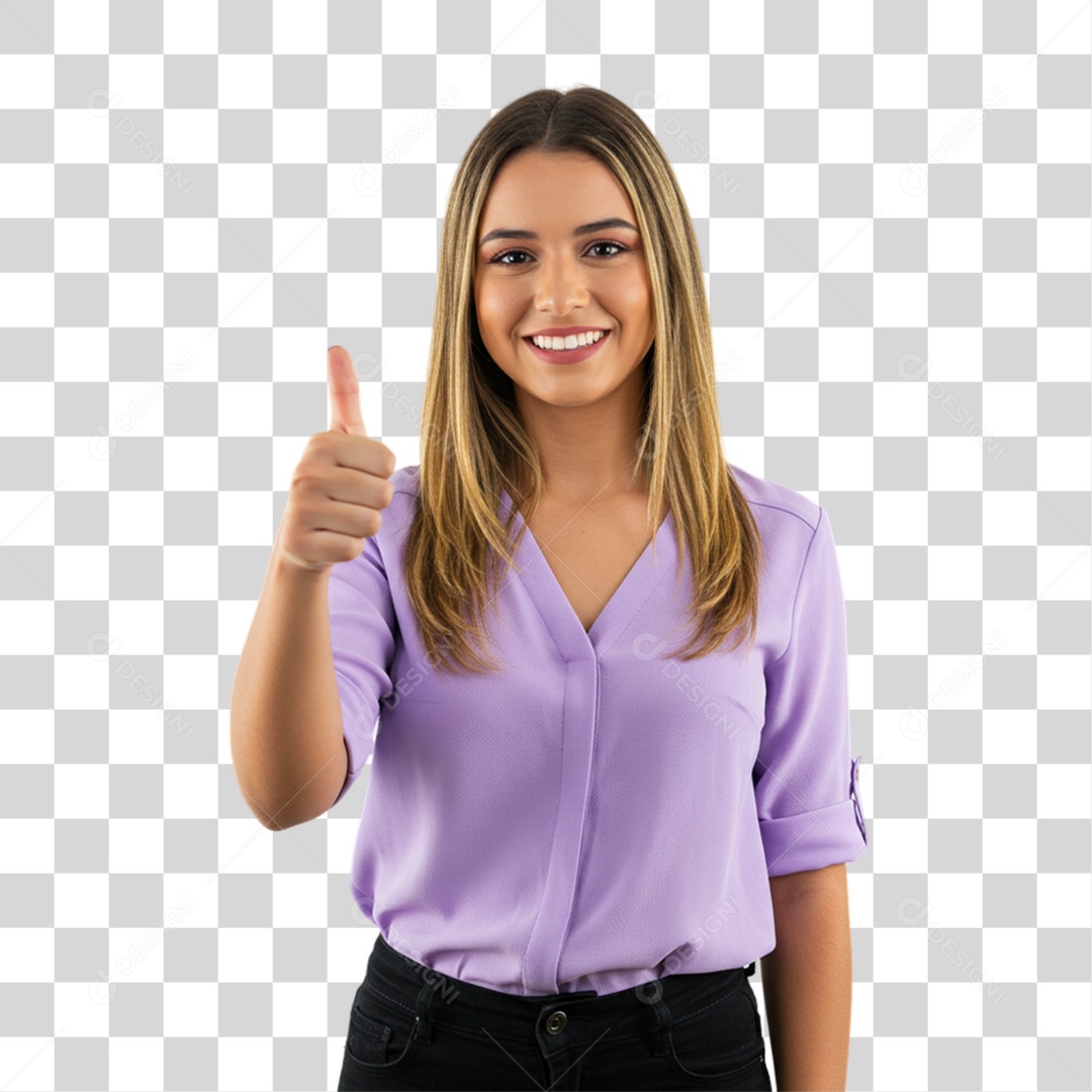 Mulher Fazendo Gestos PNG Transparente