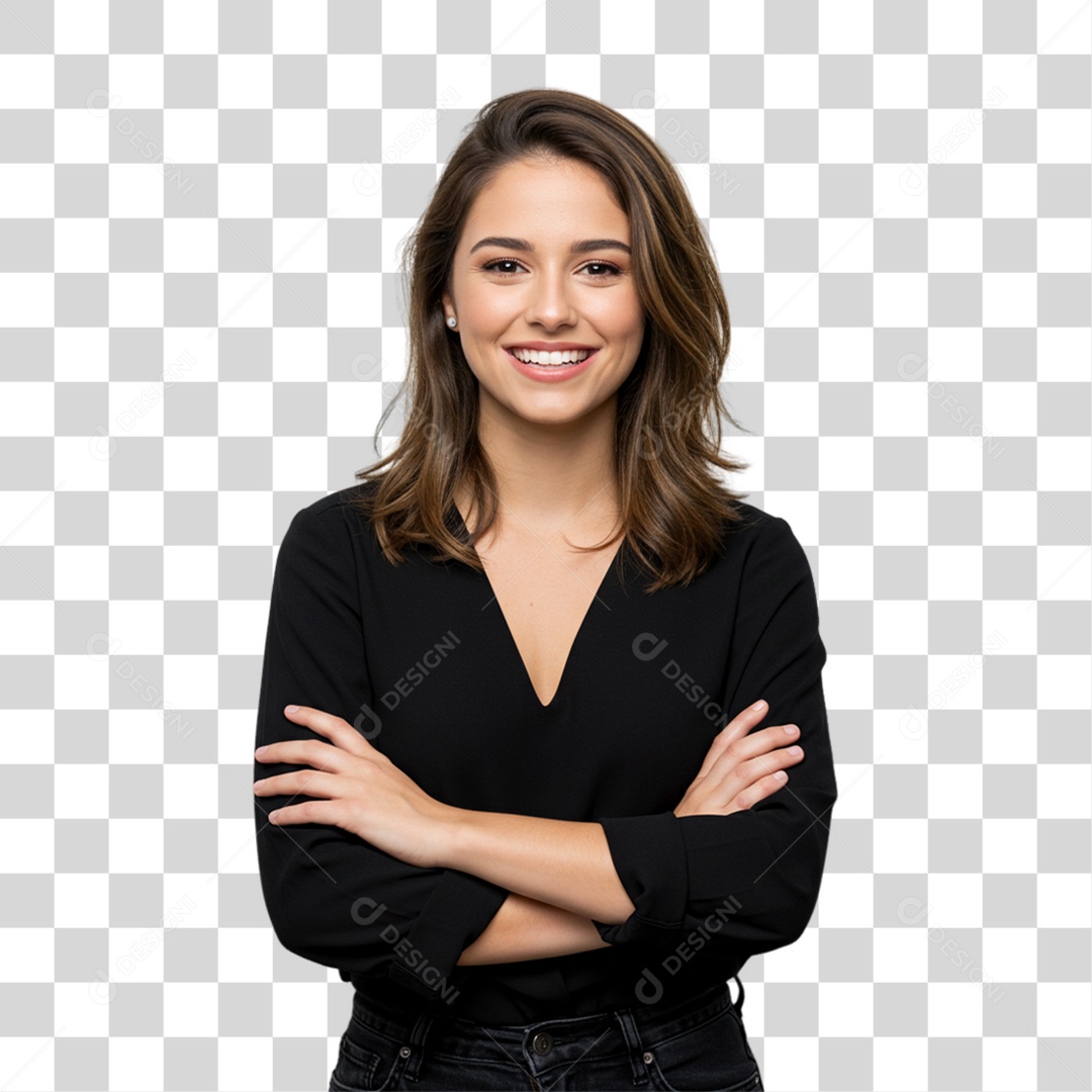 Woman Making Gestures Transparent PNG