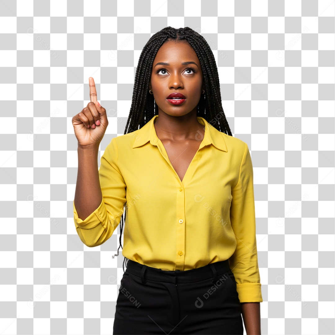 Mulher Fazendo Gestos PNG Transparente